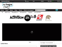 Tablet Screenshot of my-liga.com
